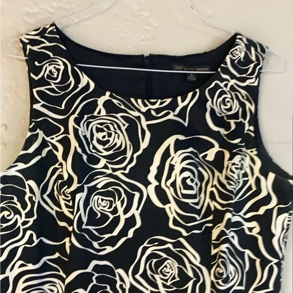 Brooks Brothers Black and White Sheath Midi Dress - Picture 2 of 3